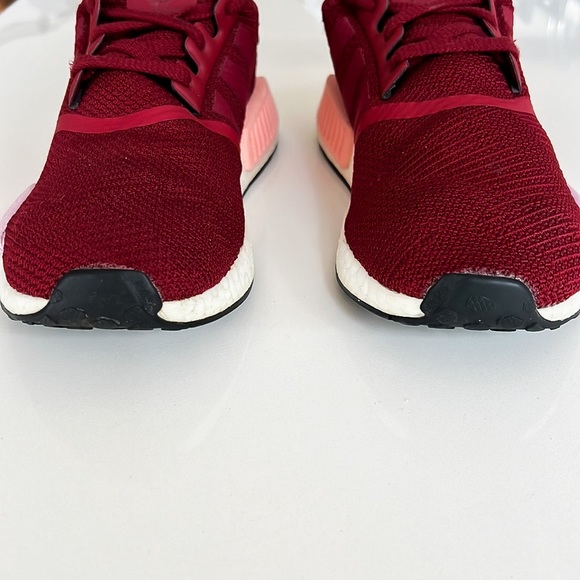 Adidas NMD R1 Sneaker Collegiate Burgundy White B37646 Womens Sz 7.5 - Picture 8 of 16